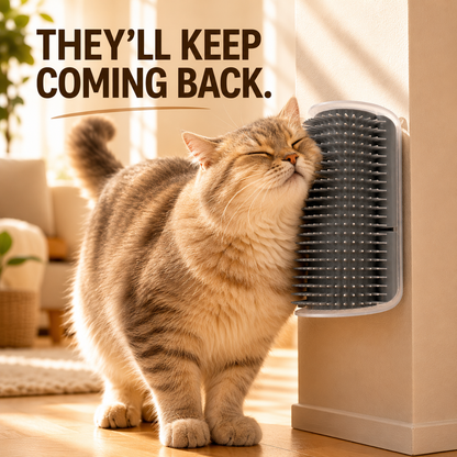 Self-Grooming Cat Corner Brush