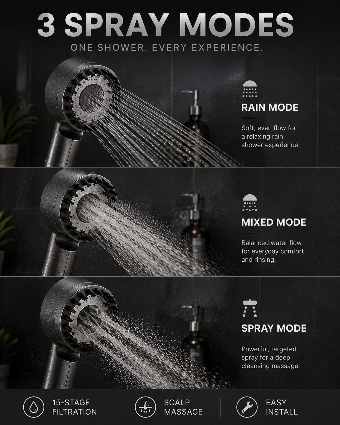 High Pressure Filter Shower