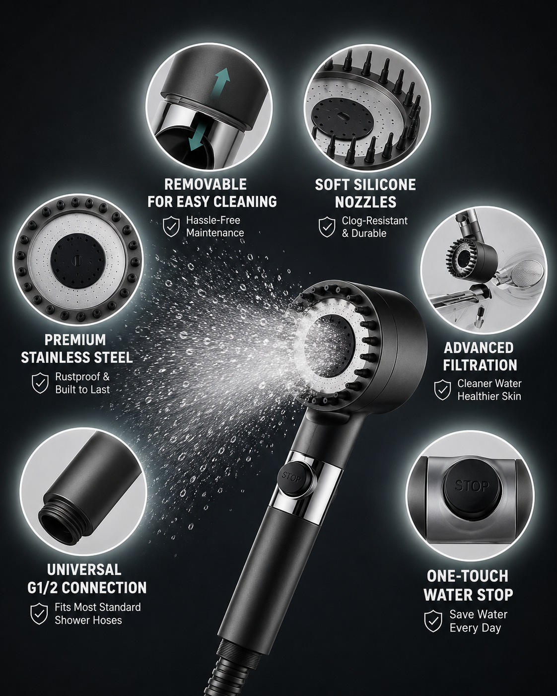 High Pressure Filter Shower