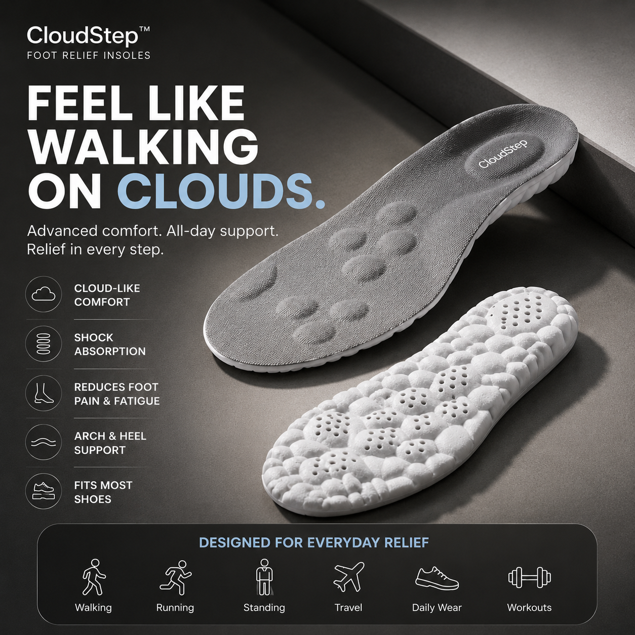 CloudStep™ Foot Relief Insoles ☁️👟