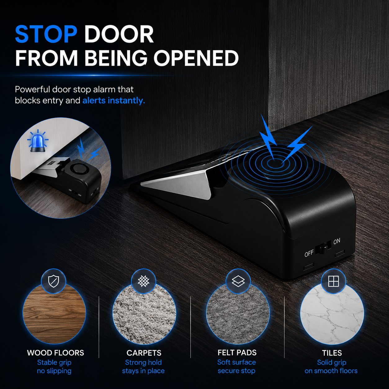 NightLock™ Portable Door Alarm